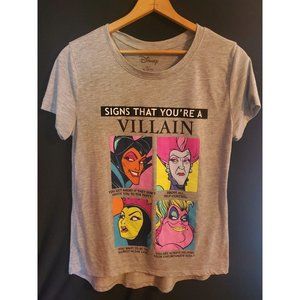 𝅺Disney Signs That You're a Villain T-Shirt Disney Princess Villains XL 15-17
